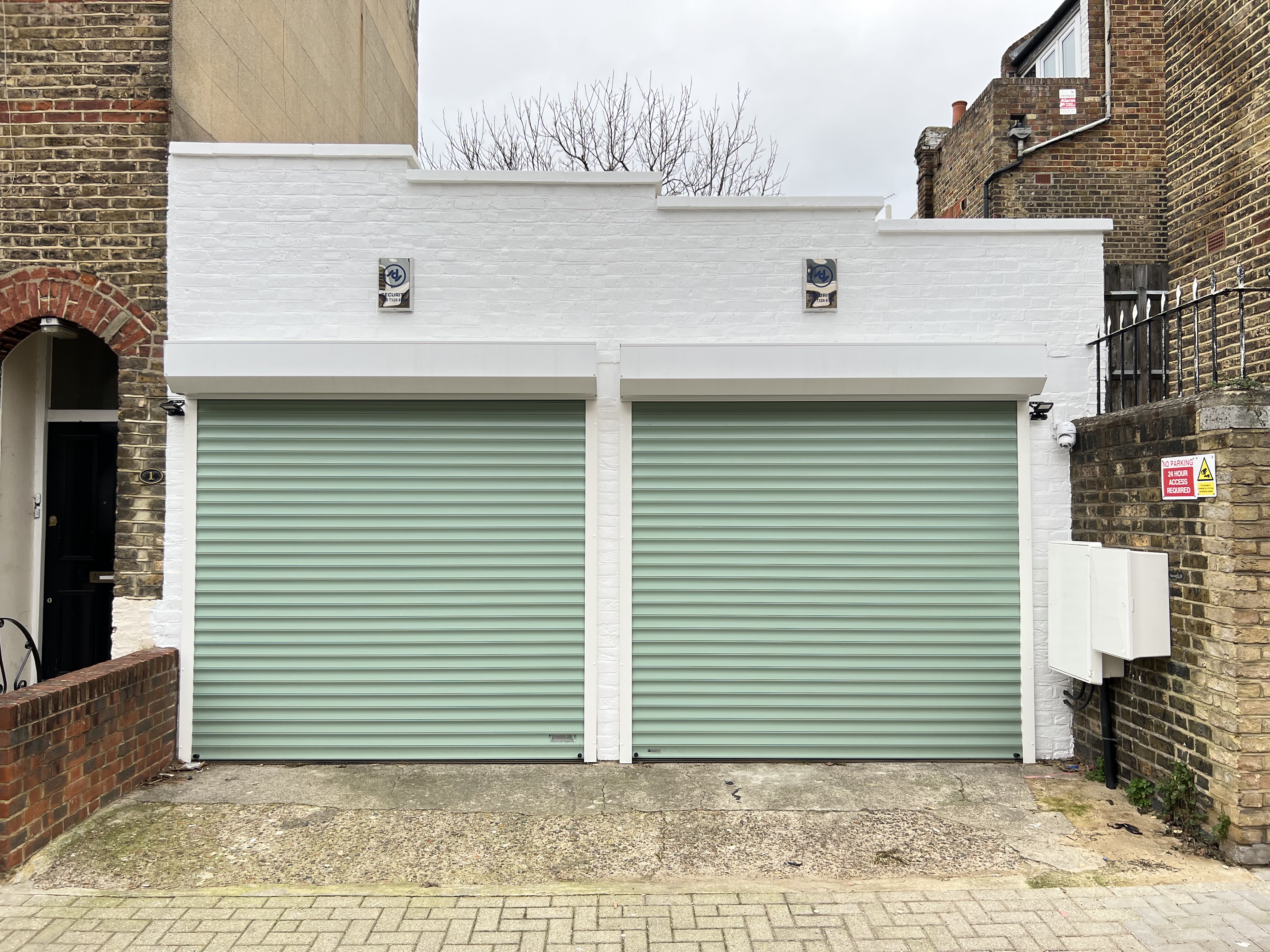 Image of a double garage exterior